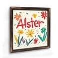 thumbnail image 7 of Aster Floral Decor Wooden Sign Wall Plaque - Vintage Art Decoration, Wall Decoration - Ideal Gift For Home Decoration, Living Room, Bathroom, Bedroom, Garden, Dining, Bar, Cafe, Festival Party Deco, 7 of 7