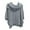 Gray, variant on Bmawag Womens Blouses Dressy Casual 3/4 Sleeve Hooded Plus Size Solid Color Turndown Collar Pullover Shirts Women's Trendy Casual Loose Blouses Gifts for Women Gray L