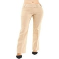 thumbnail image 3 of CHOK Women‘s Relaxed Boot-Cut Stretch Office Pants Trousers Slacks, 3 of 6