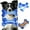 Blue, variant on Magicorange Dog Toys for Aggressive Chewers, Tough Dog Bone Chew Toys Can Hide Snacks for Teeth Cleaning and Training, Brown