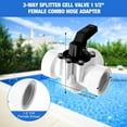 thumbnail image 4 of Effective Pool Water Circulations Valves Replacement Valves 3 Way Pool Valves, 4 of 9