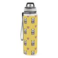 thumbnail image 2 of 1000ML Transparent Sports Water Bottle with Handle & Straw Portable Water Bottle for Outdoor Camping Gym Panda Cartoon with Heart Pattern, 2 of 7