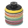 thumbnail image 1 of 3In  Wet Polishing Pads Set Resin Discs Granite Marble Concrete with Backer Pad for Polishing, 1 of 7