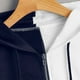 thumbnail image 5 of ICHUANYI Clearance Women's Patchwork Long Sleeve Hooded Sweatshirts Pocket Zipper Blouse T-shirt Tops(Navy, L) ICHUANYI WER2023080907955, 5 of 6