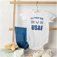 thumbnail image 4 of US Air Force Fly Fight Win USAF Romper Boys or Girls Infant Baby Brisco Brands 18M, 4 of 6
