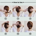 thumbnail image 6 of 6 Piece Metal Hair Side Combs Hair Fork Clip Teeth Hair Pin Stick for Updo Bun, U Shape for Vintage Hairstyle Hair Accessories(Black-4/7 teeth), 6 of 6