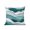 Teal Turquoise, variant on Waterproof Outdoor Throw Pillows with Inserts 16"x16", Turquoise Ombre Soft Decorative Pillowcases for Couch Bedroom, Modern Geometric Moire Abstract Art Pillow Covers for Sofa Living Room