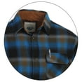 thumbnail image 2 of Gioberti Men's Brushed Flannel 100% Cotton Plaid Checkered Shirt with Corduroy Contrast, 2 of 4