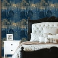 thumbnail image 6 of Boho Peel and Stick Wallpaper Magical Forest Art Golden Light Sparkling Dust Wall Mural 23.6in x 9.8ft Self Adhesive Removable Wall Paper Renter Friendly Wallpaper for Nursery Bedroom Cabinets, 6 of 8