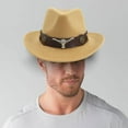 thumbnail image 4 of Sombrero de Vaquero Sunnimix Sombrero de Vaquero Occidental Ala Ancha Camello, 4 of 8