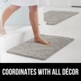 thumbnail image 2 of GORILLA GRIP Bath Rug Mat 70x24, Thick Soft Absorbent Chenille, Quick Dry Microfiber Mats, Rubber Backing Machine Washable Shower Floor Rugs, Bathmat Runner, Bathroom Home Dec, 2 of 9