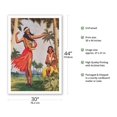 thumbnail image 2 of Christmas Hula in Hawaii - Dinner Menu Cover - Vintage Hawaiian Menu Cover c.1938 - Fine Art Matte Paper Print (Unframed) 30x44in, 2 of 4
