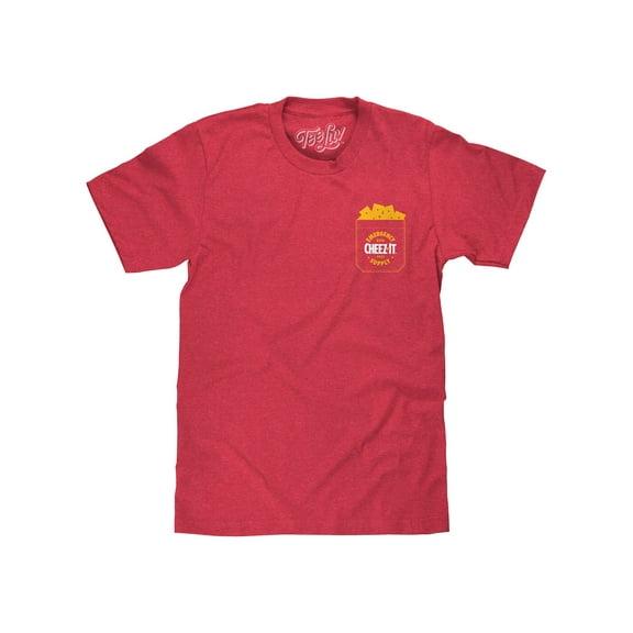 Tee Luv Cheez It The Cheezier The Better Front and Back Snack Logo Shirt (Men's) (L)