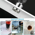 thumbnail image 4 of Diamond Drill Bits Set, Diamond Hole Saw Set Kit, Hollow Core Drill Bit Set for Ceramic Tile Porcelain MarbleGranite, 4 of 6