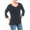 thumbnail image 1 of T-Shirt à Manches Longues pour Femmes Noir, 1 of 4