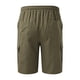 thumbnail image 5 of pstuiky Pantalones cortos para hombre, Pantalones cortos casuales hasta la rodilla con múltiples bolsillos y bolsillos para hombre Pantalones cortos de baloncesto, 5 of 5