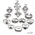 thumbnail image 3 of TIMIFIS Rings Knuckle Stacking Rings 13PC Ladies Vintage Silver Stack Ring Above Knuckle Combination Ring Set Rings for Women;Teen Girls;Man ummer, 3 of 3
