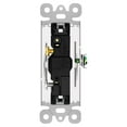 thumbnail image 3 of Double Single Pole Switch,GREENCYCLE 15Amp Paddle Rocker Light Switch, 120-277V, Grounding Rocker Switch for Lamp, Commercial Grade, UL Listed, White（2 Pack）, 3 of 13
