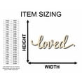 thumbnail image 2 of Loved Sign Unfinished Wood Cutout Home Decor DIY Wedding 24" / 1/2", 2 of 3