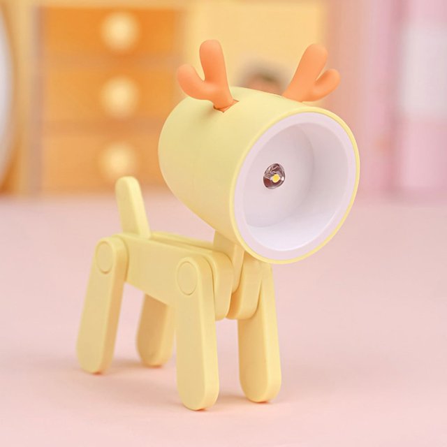 PENGXIANG Lampe de Table Décorative LED Mini Mignonne Veilleuse pour Animaux avec Joints d'Action pour Bureau