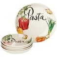 thumbnail image 2 of Lorren Home Trends Ensemble de Pâtes en Porcelaine 5 Pcs, Motif de Légumes, Multicolore, 2 of 4