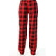 thumbnail image 3 of Pantalones de pijama a cuadros para mujer, 100 % algodón jersey, 3 of 4