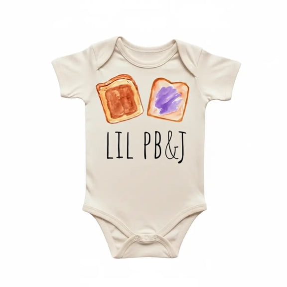 Peanut Butter Jelly Newborn Baby Bodysuit