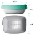 thumbnail image 5 of Litter Box - 3 Sifting Tray Cat Litter Box- Easy to Clean with Non-Stick Coating - Stylish, High-Sided Design with Spill Guard (15.4"x20.2"x7.5"), 5 of 5