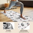thumbnail image 4 of Cute Hedgehog Flower Pattern Hot Yoga Mat Towel Non Slip for Hot Yoga - Quick-Drying Yoga Mat Cover with 4 Corner Pockets with Travel Bag - Hot Yoga Towel Non Slip 74"x26", 4 of 6