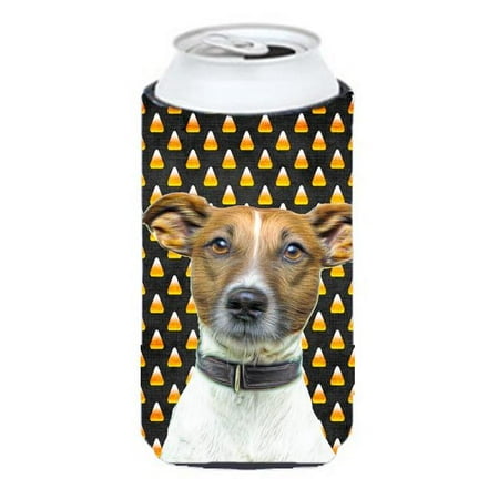 

Candy Corn Halloween Jack Russell Terrier Tall Boy bottle sleeve Hugger