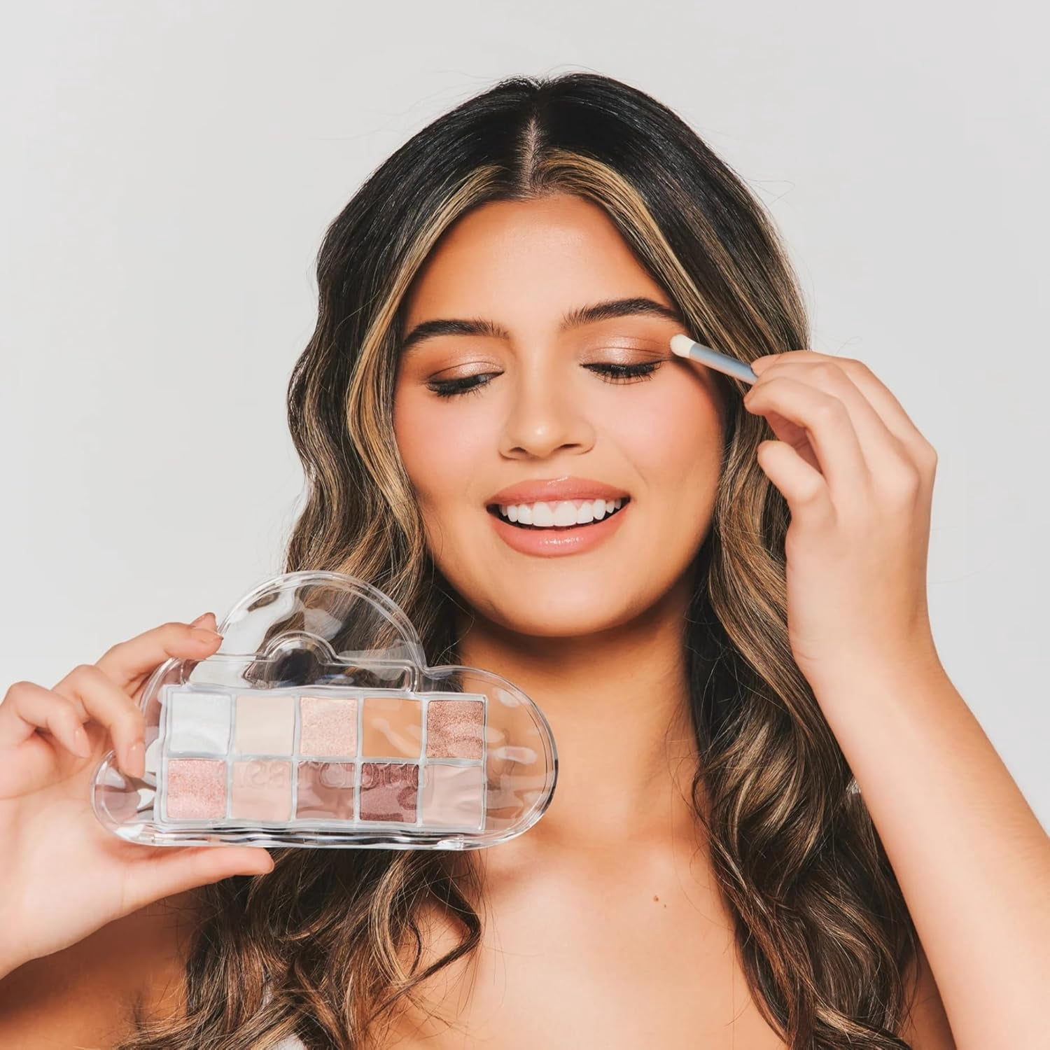 dearcloud Sky/Shadow – Buttercream Latte – eye shadow palette makeup with 10 Ultra-Fine Pigments & Dual-Ended eyeshadow brush – Korean beauty eye makeup (Buttercream Latte)&nbsp;
