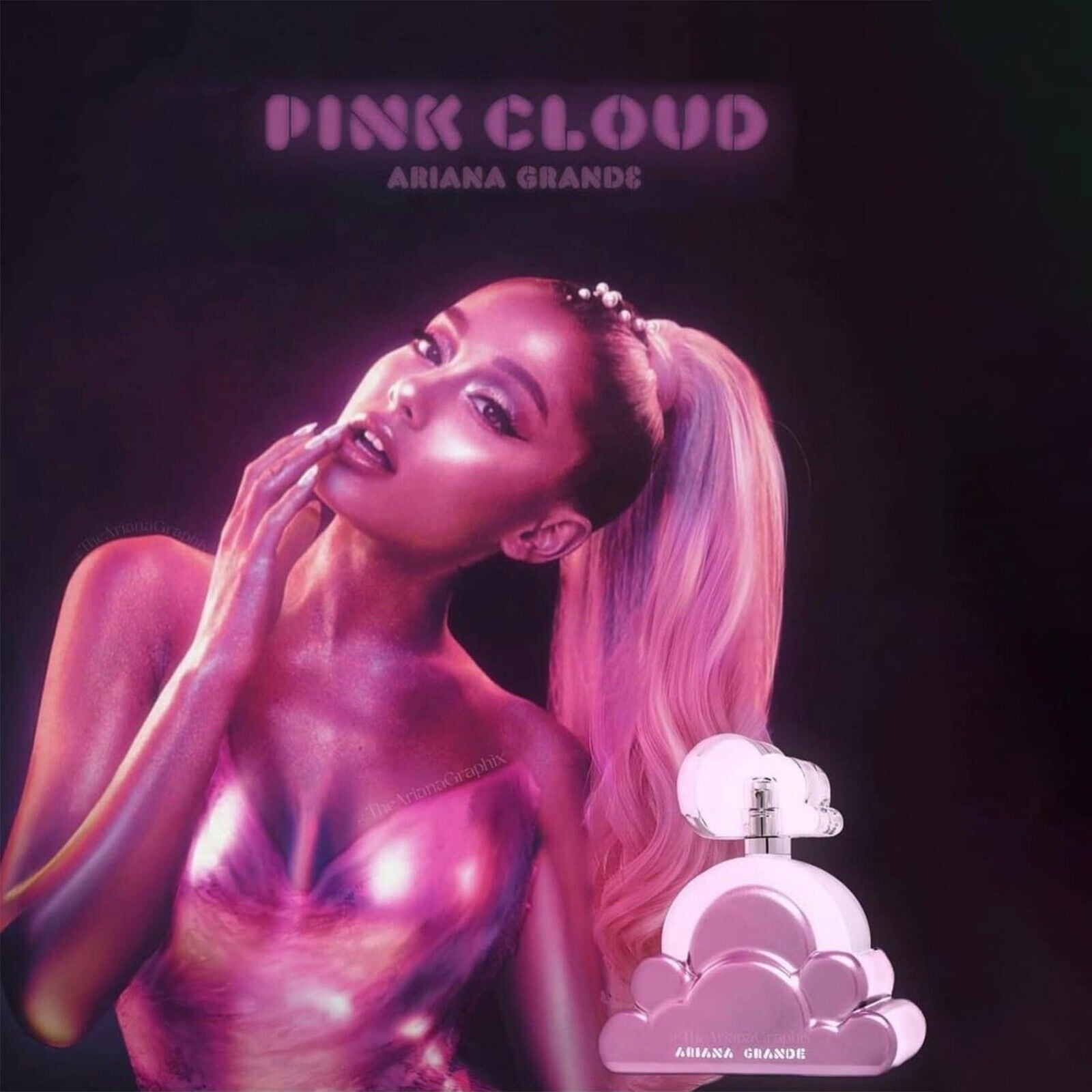 Cloud Pink Perfume for Women 3.4 oz Eau de Parfum EDP Spray, Shape