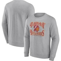 Men's Fanatics Heathered Charcoal Tampa Bay Buccaneers Playability Pullover Sweatshirt