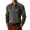 01-Black, variant on Men's Western Leather Tassel Shirts Jacket Fringes Long Sleeve Button down Brown Suede Shirts Slim Fit Fringe Coat Tops 07-Black XXXL