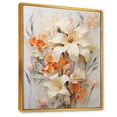 thumbnail image 2 of Designart "Full Bloom Of Beige Floral Beauty IV" Plants Floater Framed Canvas Wall Art, 2 of 5