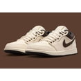 thumbnail image 2 of N I-K-E A i r-Jor-dan 1 Low PRM Shoes Pale Ivory Baroque Brown IB8058-110 Men's Sizes, 2 of 6