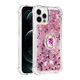 thumbnail image 2 of Funda para iPhone 12 Pro con Brillo Líquido Flotante, Purpurina, Parachoques y Anillo Giratorio Soporte, 2 of 5