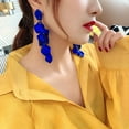 thumbnail image 4 of QIQUWOHUL Cute Earrings Cute Cartoon Pendant Earrings Green Leaf Earrings, 4 of 5