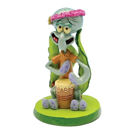 Penn Plax Squidward Mini Resin Aquarium Ornament