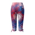 thumbnail image 5 of GHSOHS Leggings for Women Capri Leggings for Women's Printed Capris Pants Summer Casual Knee Length Capri Leggings Silm Fit Comfy Cropped Pants Tummy Control Leggings with Pockets Hot Pink Jeggi,XL, 5 of 5