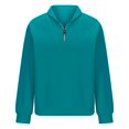 thumbnail image 5 of hxobax Womens Casual Pullover Tops Trendy Fall Half Zip Oversized Sweatshirt Long Sleeve Sweatshirts, 5 of 7