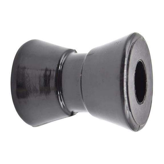 MARINE CITY PU Black Rigid Chemical Resistant Shock-Absorbing Strong Roller for Bow Anchor Pivoting Head Roller Holder Replacement Length 2 Inches, Hole Diameter 5/8 1 Pc