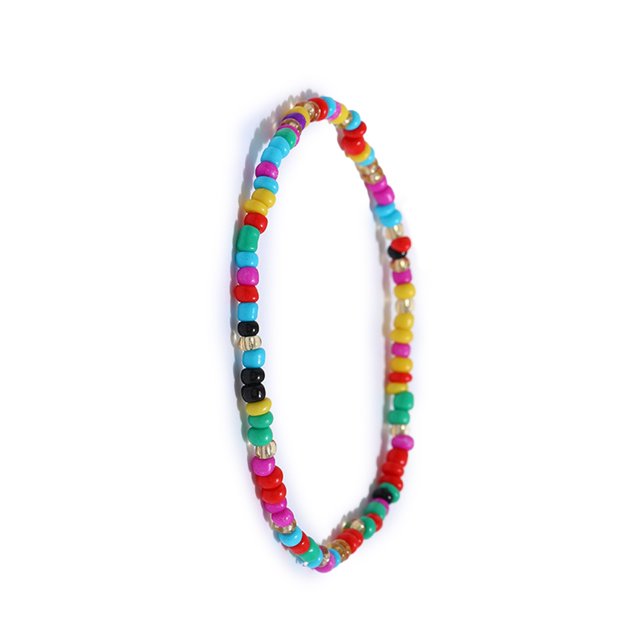 Langgg Rice Bead Ankle Bracelet Unique Colour-fast Ankles Chains Exquisite Handmade Multi-purpose Chic Girls Anklets Feet Decor 40