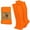 6 Pairs Orange, variant on Diamond Star Diabetic Over the Calf, Non-binding Premium Cushion Cotton Knee High Comfortable Socks for Women (White - 6 Pairs, Shoe Size 9-11)