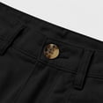 thumbnail image 5 of Women Stretchy Cargo Shorts High Waisted Shorts for Women Knee Length Summer Casual Shorts Black S, 5 of 9