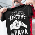thumbnail image 3 of Mens Funny Papa T Shirts A Lifetime Of Being My Papa Fathers Day Graphic Tee for Men Vintage Family Quote Graphic Tees, 3 of 6