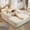Beige, variant on 60'' 2 in 1 Corduroy Chaise Lounge Chair,Convertible Sofa Bed with Storage Pocket,Frameless Design & High Rebound Foam,Suitable for Living Room,Bedroom,Small Spaces,Black