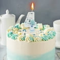 thumbnail image 1 of Vela digital de cumpleaños con forma de copo de nieve | Decoración LED para tartas con cera azul | Diseño de copo de nieve brillante | Llama estable | Artículos para fiestas de cumpleaños infantiles, 1 of 6