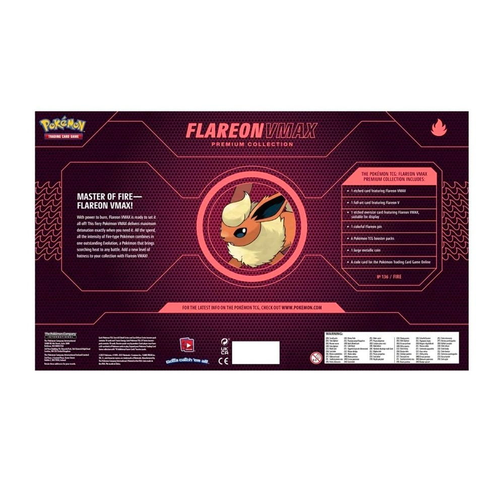 Pokemon Trading Card Game Flareon VMAX Premium Collection