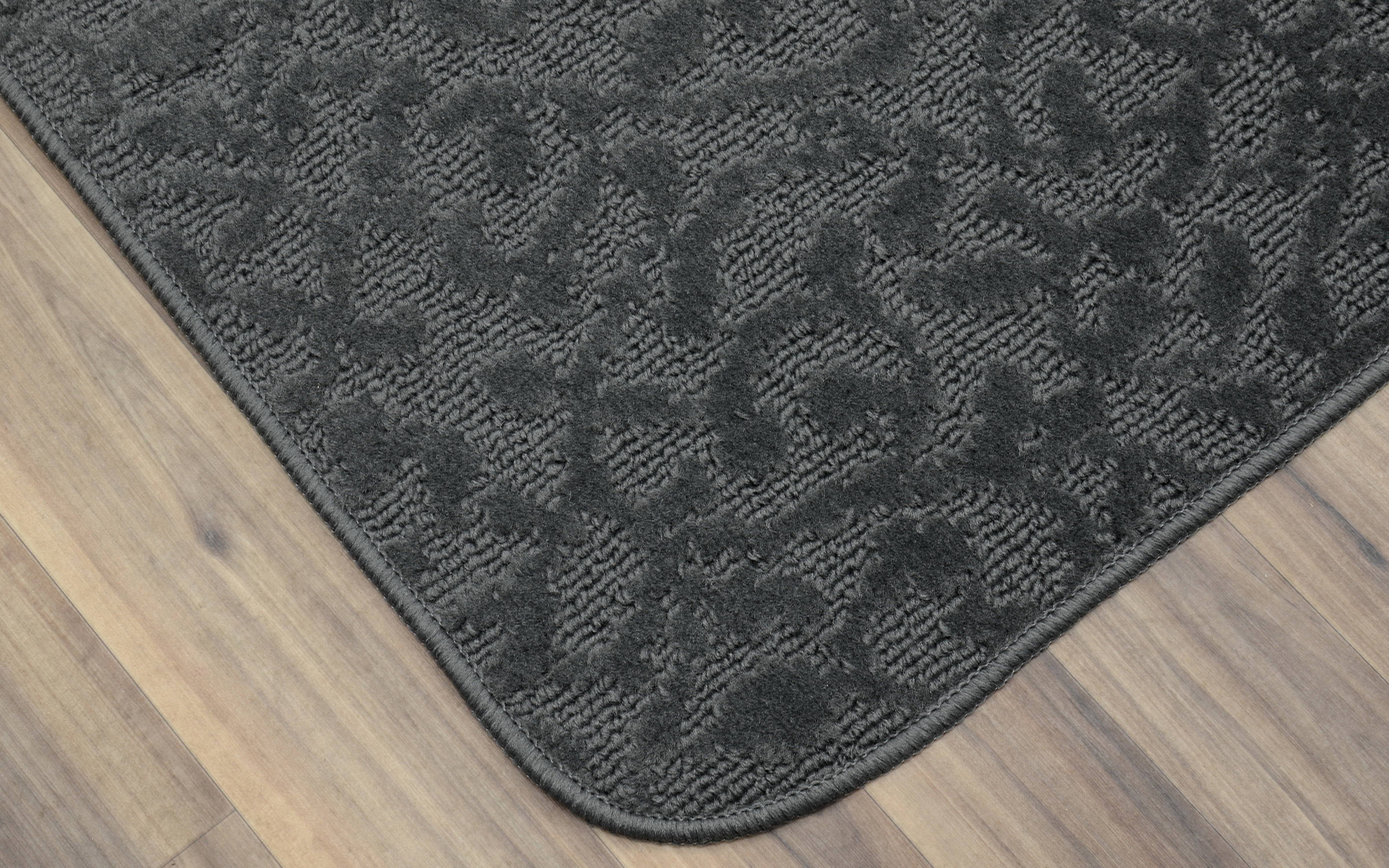 Garland Rug Ivy Polypropylene Indoor Accent Rug Set, 2 Piece Set (18"x30", & 24"x40") Cinder Gray